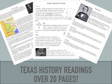 Texas History Readings Bundle