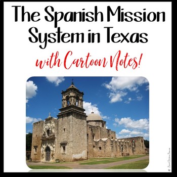 Preview of MISSIONS OF TEXAS with Doodle NOTES and Google Slides™