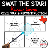 Texas History Review Game Swat the Star Civil War and Reco