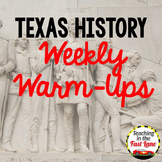Texas History Warm Up