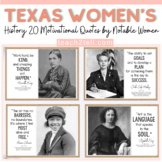 Texas History | Women's History Month Posters Bulletin Boa