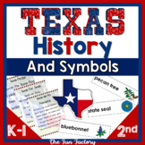 Texas History with Texas Symbols Texas Flag and More| Kind