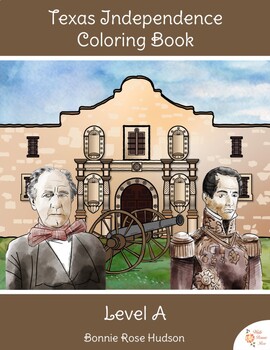 Preview of Texas Independence Coloring Book-Level A