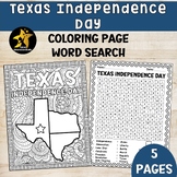 Texas Independence Day Activities 2nd Grade Word Search Co