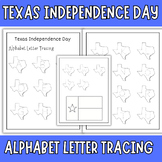 Texas Independence Day / Alphabet Letter Tracing Activity