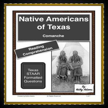 Preview of Comanche Indians of Texas Reading Comprehension
