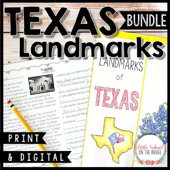 Preview of Texas Landmarks BUNDLE