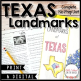 Texas Landmarks Unit | Print and Digital