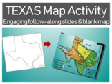 Texas Map Activity: Fun, engaging follow-along 30-slide PP