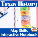 Texas Map Skills and Geography Interactive Notebook - Texa