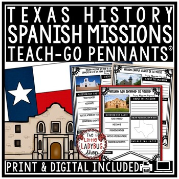 Preview of Alamo Spanish Missions in Texas History Research Templates and Rubric