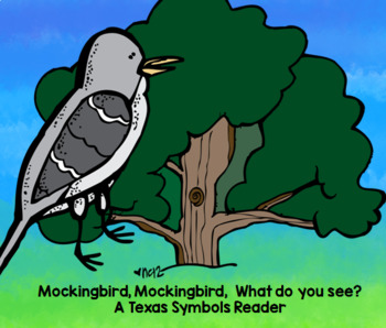 Preview of Texas: Mockingbird, Mockingbird, What Do You See? Differentiated Color/Cut/Read