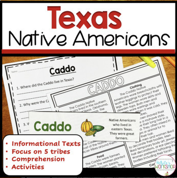 Preview of Texas Native Americans Informational Text and Activities