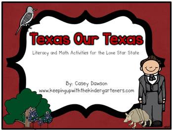 Preview of Texas Our Texas (A Literacy and Math Mini-Unit for the Lone Star State)