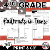Texas Railroads & Cattle 4th Grade Social Studies Reading 