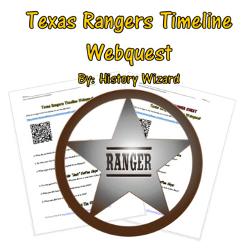 Preview of Texas Rangers Timeline Webquest