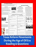 Texas Reform Movements During the Age of Oil Era Reading &