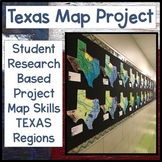 Texas Regions Map Research Based Project