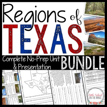Preview of Texas Regions BUNDLE