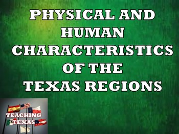 texas characteristics physical human regions ratings