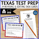 Texas Revising and Editing Writing Test Prep Task Cards