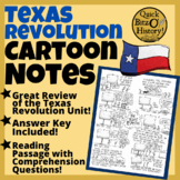 Texas Revolution Cartoon Notes!