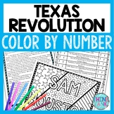 Texas Revolution Color by Number, Reading Passage and Text