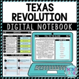Texas Revolution DIGITAL Interactive Notebook | Choice Board