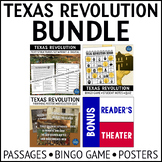 Texas Revolution Reading Passages Posters and Bingo Game A