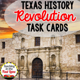 Texas Revolution Task Cards - Texas History Activity for T