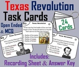 Texas Revolution Task Cards Activity (Battle of the Alamo,