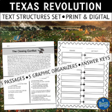 Texas Revolution Text Structures Reading Comprehension Pas