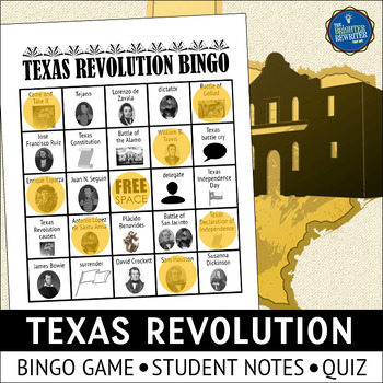 Preview of Texas Revolution Bingo Game