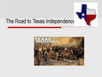 Preview of Texas Road to Independence- power point