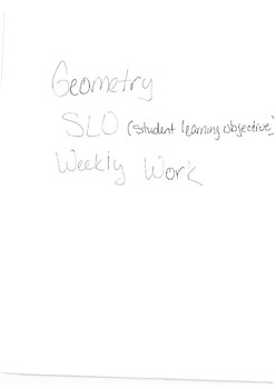 Preview of Texas SLO for Geometry