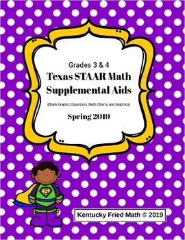 Preview of Texas STAAR Math 2019 Supplemental Aids Grades 3 & 4