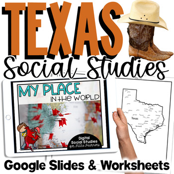 Preview of Texas Social Studies | Me on the Map | City, County, State, Country, Continent