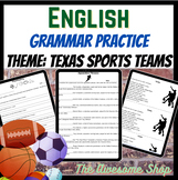 Texas Sports Themed Grammar Reinforcement Pack Print and G