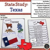 Texas State Study Flap Book with Posters and Projects