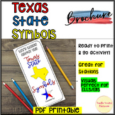 Texas State Symbols brochure pamphlet social studies