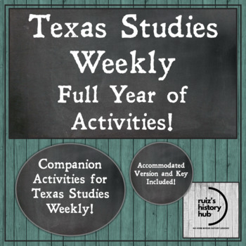 Preview of Texas Studies Weekly Companion FULL YEAR! **Original Edition**