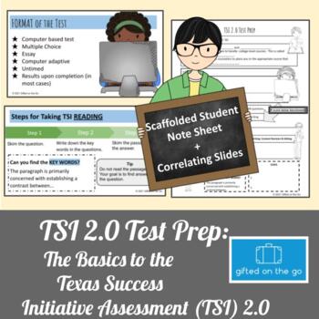 Preview of Texas Success Initiative (TSI) 2.0 Assessment Test Prep: Notes & Slides