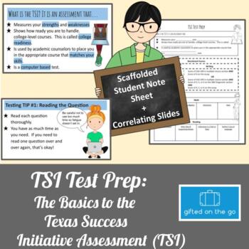 Preview of Texas Success Initiative (TSI) Assessment Test Prep: Scaffolded Notes & Slides