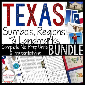 Preview of Texas Super BUNDLE - No Prep Units and Presentations