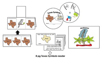 Preview of Texas Symbols Activities Pack (23pgs) English only