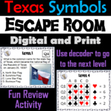 Texas Symbols Activity Escape Room