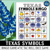 Texas Symbols Bingo Game and Dice Game