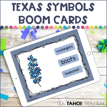 Preview of Texas Symbols Boom Cards
