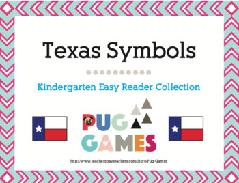 Preview of Texas Symbols Collection: Six Kindergarten Easy Reader Books