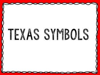 Preview of Texas Symbols English